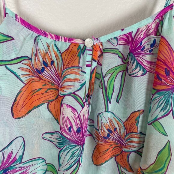 Flying Tomato Womens Small Floral Maxi Dress Sleeveless - Picture 5 of 7